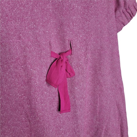 Kensie Girl NWT Pink Shimmering Short Sleeve Coat Peter Pan Collar Pockets Small - Picture 2 of 7